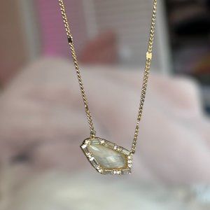 Collector's Box Pave Stone Pendant in Pink